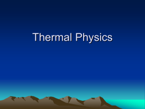 Topic 3 Thermal Physics