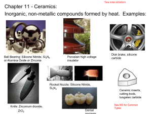 Ceramics (Chapter 11 – reference)