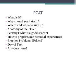 What is a good Pcat score?