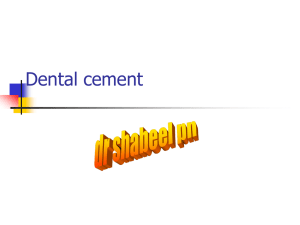 Dental cement