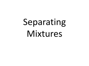 Separating Mixtures Powerpoint File