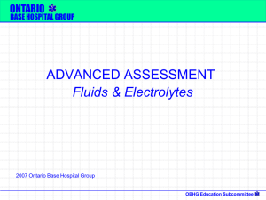 Fluids & Electrolytes