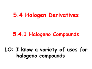 5.4 Halogen Derivatives
