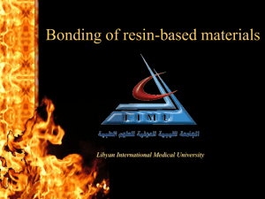 4th- Bonding of resin-based materials
