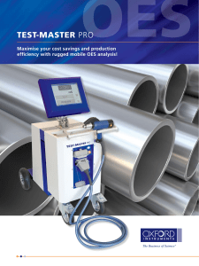 TEST-MASTER PRO an OES spectrometer analyzer for metal analysis