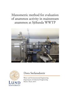Manometric method for evaluation of anammox activity in
