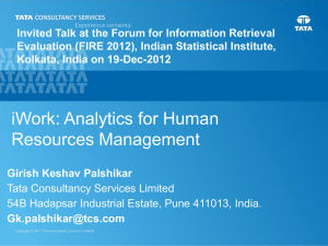 iWork: Analytics in Human Resource management
