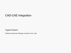 CAD-CAE Integration - Department of Engineering Design