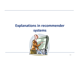 Chapter 06 - Explanations in recommender systems