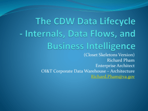 CDW Data Lifecycle