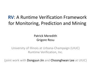 RV: A Runtime Verification Framework for Monitoring, Prediction and