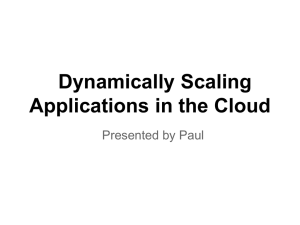 Application scaling