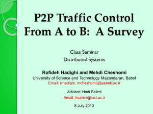 P2P traffic Control From A to B