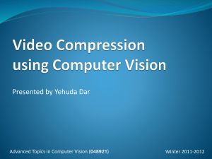 Video Compression using Computer Vision