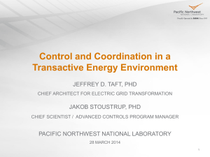 Transactive Energy - Lab for Cognition & Control in Complex Systems