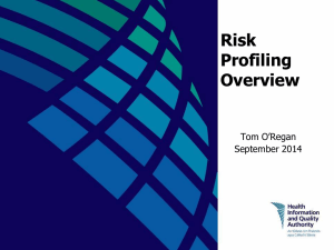 Risk Profile overview fro EPSO