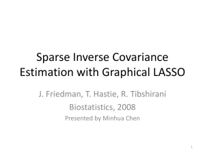 Sparse Inverse Covariance Estimation with Graphical LASSO