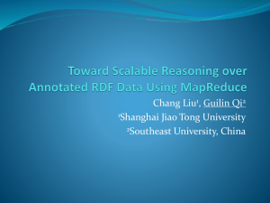 Toward Scalable Reasoning over Annotated RDF Data Using