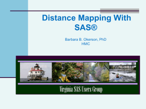 Distance Mapping With SAS