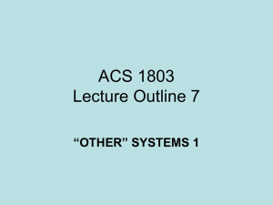 ACS 1803 Lecture Outline 9