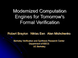 Modernized Computation Engines for Tomorrow`s Formal Verification