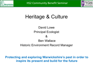 Heritage & Culture - Warwickshire County Council