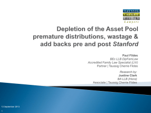 Depletion of the Asset Pool (Powerpoint)