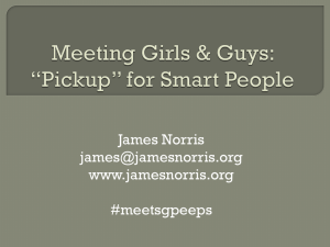 Meeting Girls & Guys: Pickup for Smart People