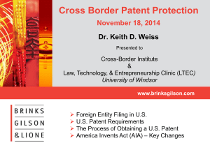 Cross Border Patent Protection