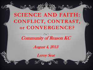 Science and Faith - Community of Reason