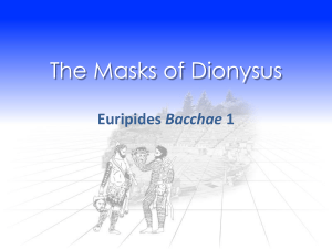 Euripides Bacchae 1