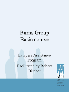 Burns group Basic Course (Feeling Good)