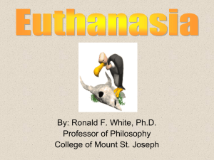 Euthanasia - College of Mount St. Joseph