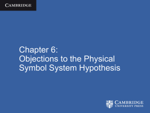 Objections to the Physical Symbol System Hypothesis