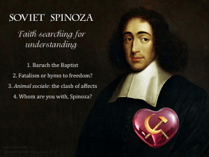 Soviet Spinoza: Faith searching for understanding presented at