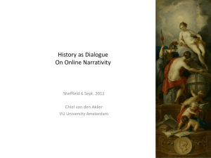History as Dialogue - University of Sheffield