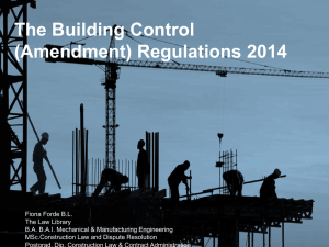 The Building Control (Amendment) Regulations 2014