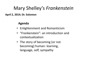 Lecture 12 Frankenstein
