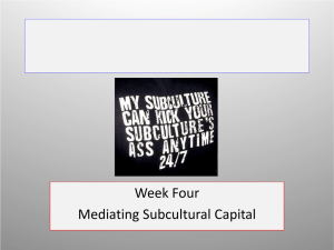 Mediating Subcultural Capital