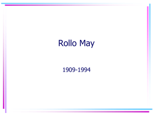 Rollo May - PSYC DWEEB
