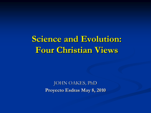 ppt Four Christian Views of Evolution