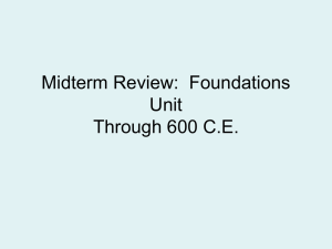 Foundations Unit Review - Teaching American History