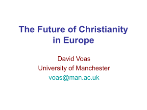 The Future of Christianity in Europe