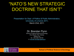 “NATO`S NEW STRATEGIC DOCTRINE THAT ISN`T
