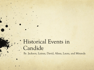 Historical Events in Candide