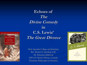 Echoes of The Divine Comedy in C.S. Lewis` The