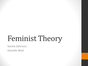 Feminist Theory: Part One