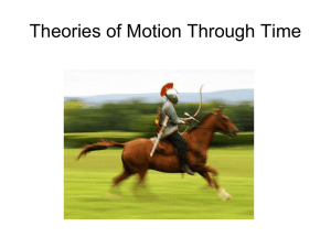 Theories of Motion Through Time