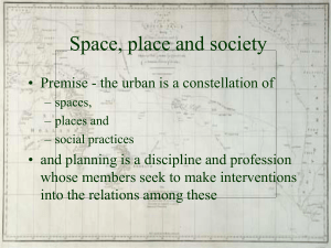 Space, place and society