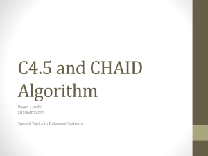 C4.5 and CHAID Algorithm